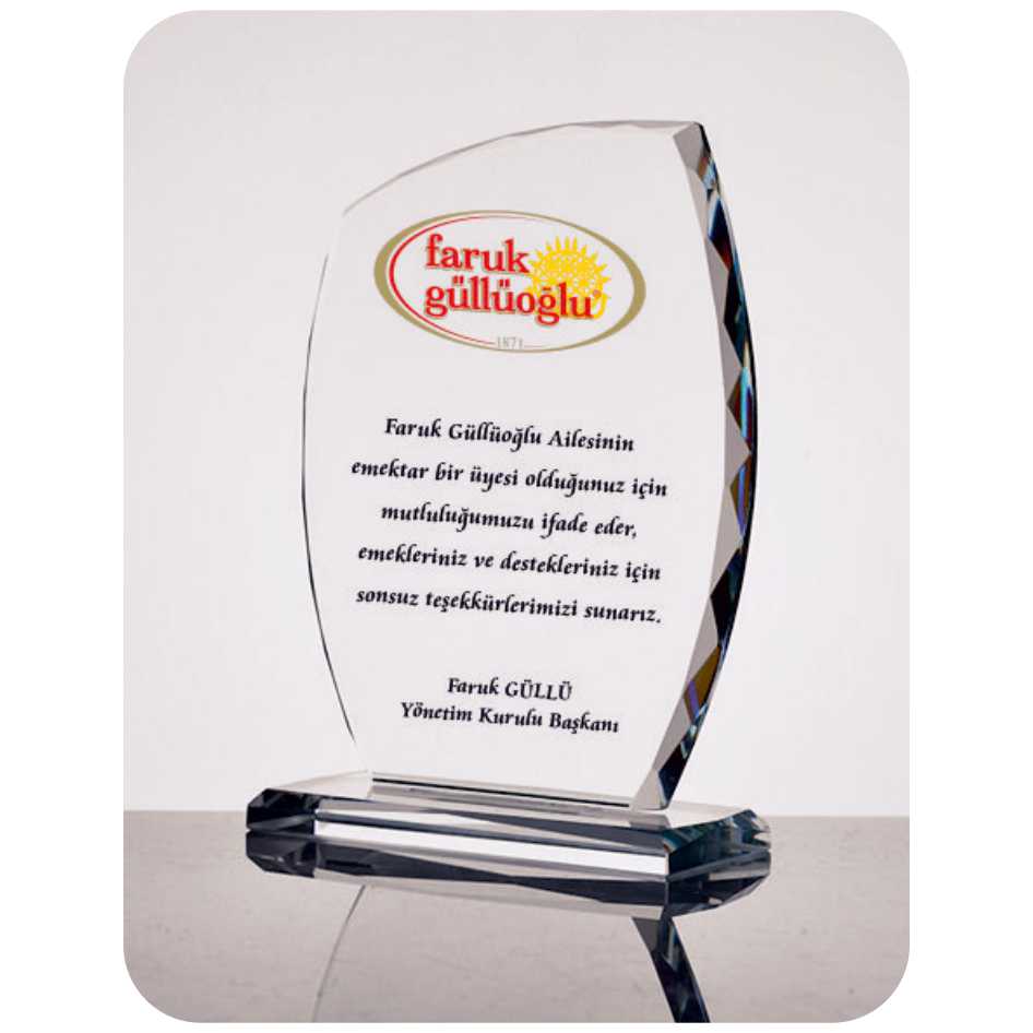 Kristal plaket