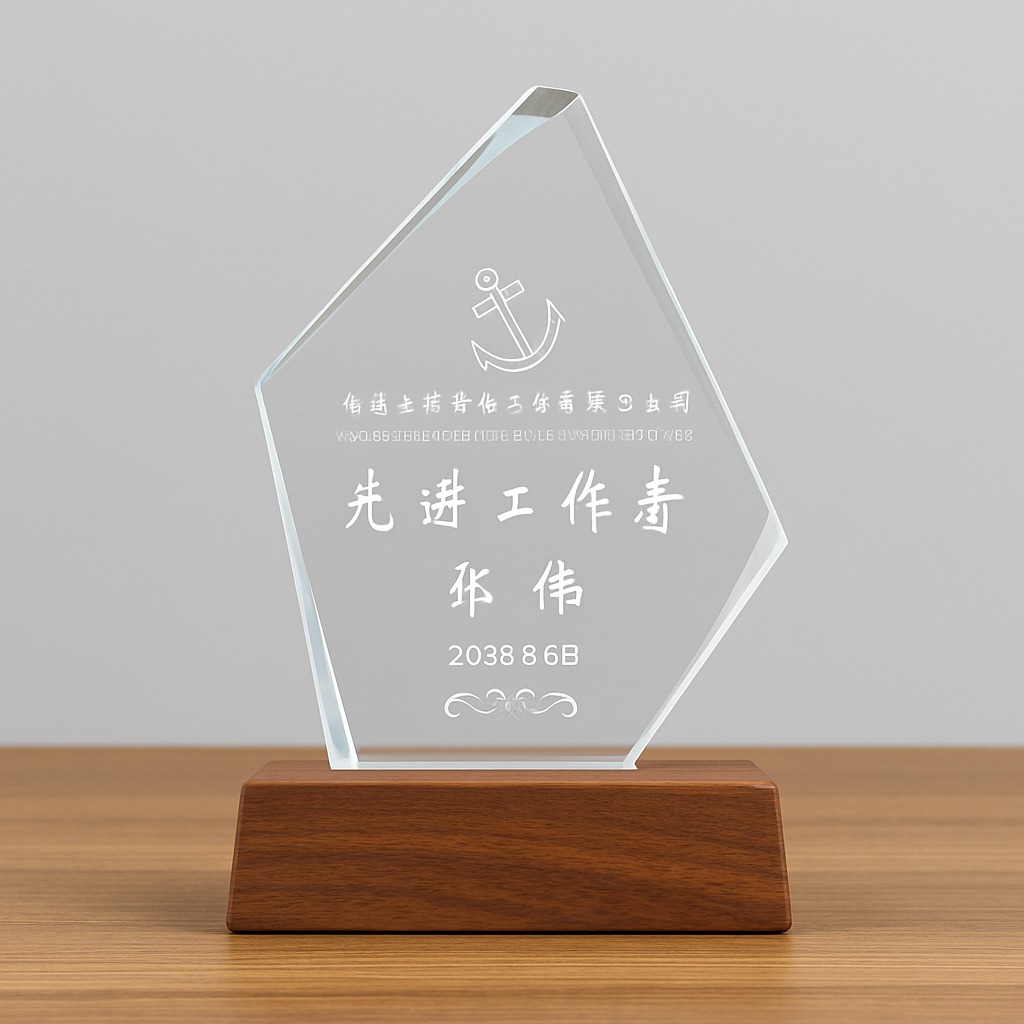 Kristal plaket